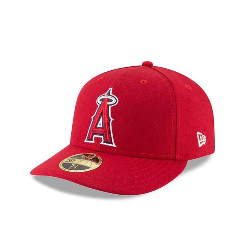 MLB Los Angeles Angels Authentic Collection Low Profile 59Fifty Fitted (COH4859) - Red New Era Caps